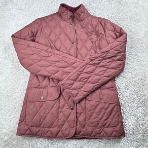 Eddie Bauer Goose Down Quilted Jacket Mauve Pink Small Petite